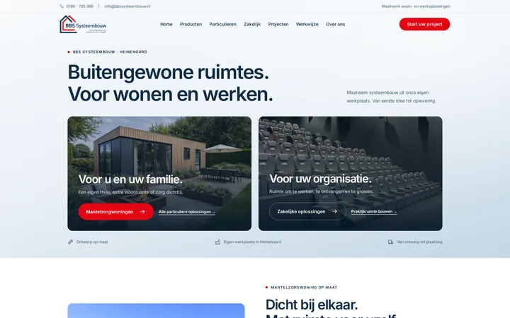 Website for BBS Systeembouw