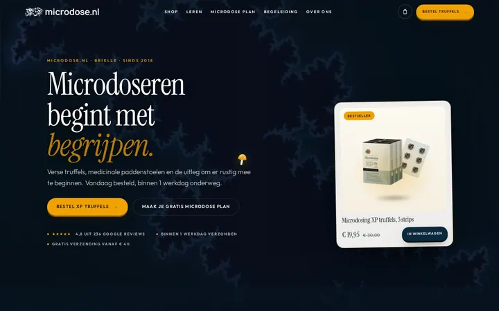 Website for Microdose.nl